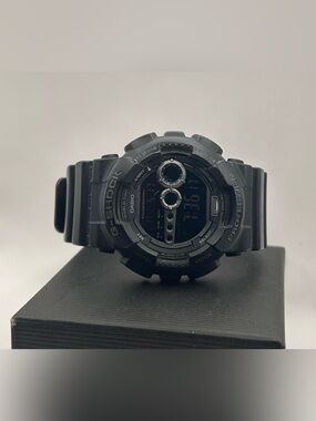 Casio G-Shock GD-100 Men’s Black Case Black Resin Strap Digital 52mm Watch